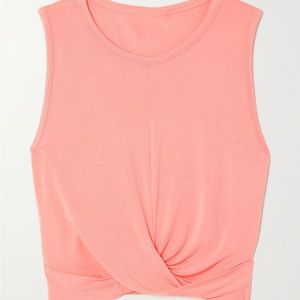 Alo yoga Cover cropped draped stretch-jersey tank size small